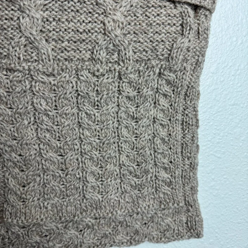 ARAN - Knit Cushion Cover 100% Merino Wool  IRELAND